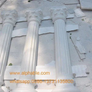Natural Marble Carved Building Design Pillar Hollow Stone Column