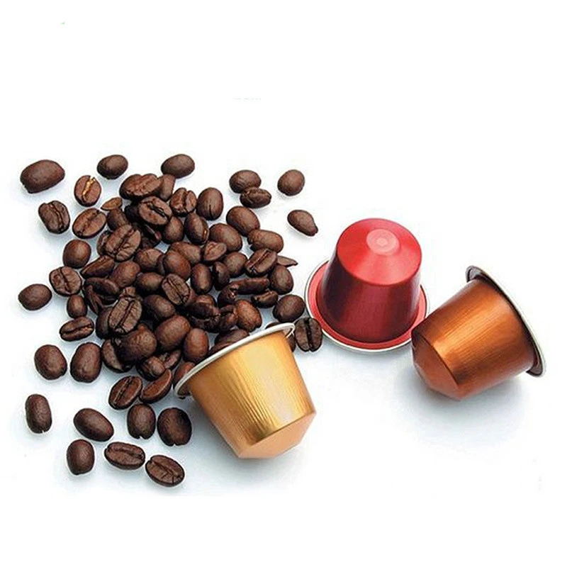 Nespresso Coffee Empty Capsules with Aluminum Foil Cover/Degradable coffee filter / capsule