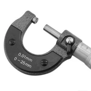 New 0-25mm 0.01mm Gauge Outside Metric Micrometer Tool With Metal For Mechanist Caliper Tool