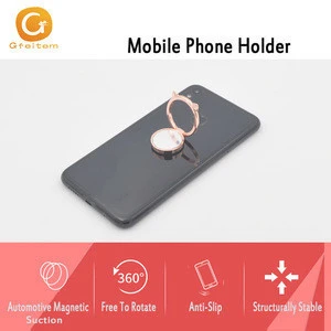 New 2017 Custom Logo Universal Rotating Magnetic Ring Holder Mobile Phone Car holder Air Vent Mount Holder for mobile phones