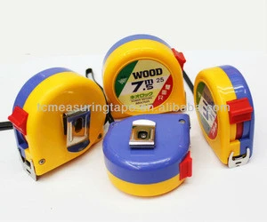 New abs shell steel measuring tape,shinning case tape measure