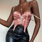 new arrival  fashion women's printed camisole  crop top