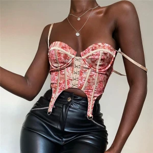 New arrival  fashion women&#x27;s printed camisole sexy crop top