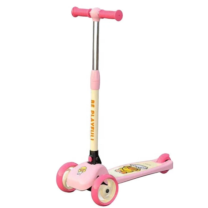 New Children Scooter With Flashing Light 1-3-6 Year-Old Kids Wide Wheel Single Foot Slippery Car Three Wheel Kids Scooter