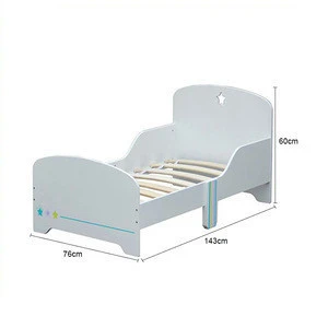 New design children solid wood single sleeping bed for kids