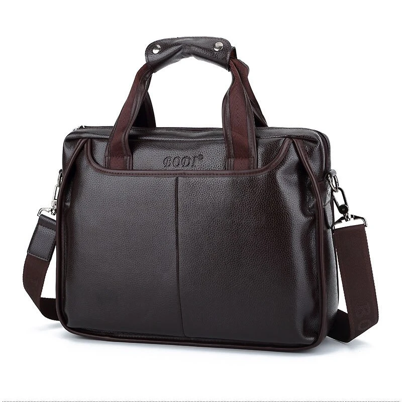NEW Design Men Business PU Leather Handbag Briefcases Shoulder Messenger Laptop Satchel Bags Office Cross body Bag for man