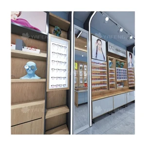 New Design Metal Optician Shop Display Counter Glass Eyewear Display Cabinet Metal Big Glasses For Eyewear Optical Shop