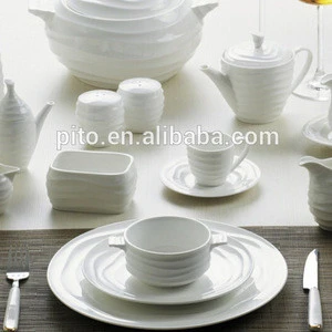New design new bone china decal dinnerware set white coffee set