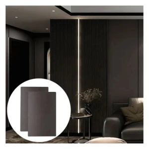 New Design Waterproof PVC Bamboo Charcoal Fiber Wood Veneer Wall Panels