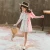Import New fashion teen Girls summer short sleeve striped patchwork shirt dress Girls casual Dress from China