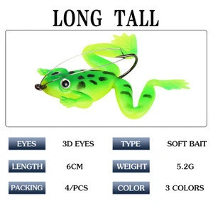 New frogs Fishing Lure Set 4pcs/LOT  Soft Fishing Lures Bass SpinnerBait spoon Lures carp fishing tackle