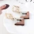Import New Hollow Rectangular Matte Gold Pendant Square Wood Earrings Jewelry Sweet Candy Earring For Girls from China