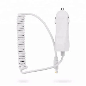 New mobile accessories 2.4 amps mfi car charger with cable for iPhone8
