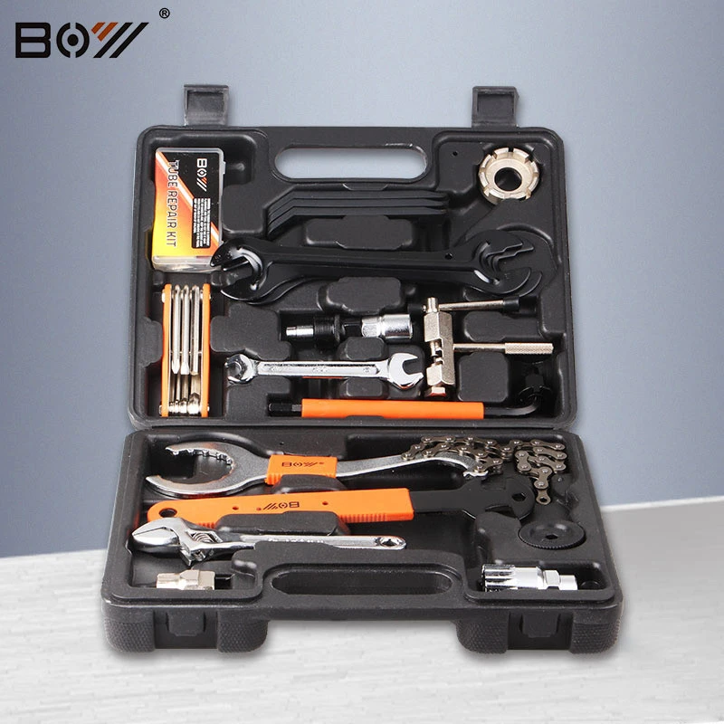 New Pump repair wrench combination tool set Bicycle repair tool kits mountain bike tire bicycle tool kit//