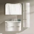 Import New PVC smart design LED mirror home bathroom white wall cabinet from China