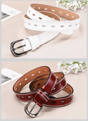 New selling superior quality fashion creative womens leather belt customizable
