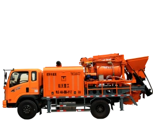 New type truck mounted concrete mixer pump with Diesel electric dual purpose