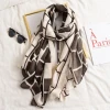 New women&#x27;s long holiday shawl cotton and linen felt scarf sunscreen warm silk scarf
