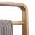 Newest design wooden bathroom towel rack stand with shelf