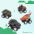 Import Newest simulation plastic pull back dinosaur cars friction diecast toy vehicles from China