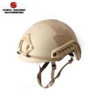 NIJ IIIA 44 Tested Bulletproof ballistic helmet with visor