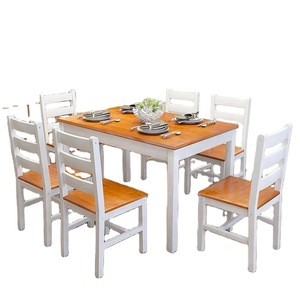 No.2401 Durable solid wood Dining Table And Chair Set