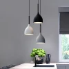 Northern Europe restaurant chandelier 3 heads modern kitchen lamps black white gray dining room pendant Light