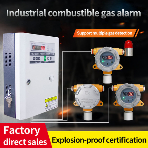 Buy O2 H2s Nh3 So2 H2 Lel Gas Leak Alarm Good Quality Direct Digital ...