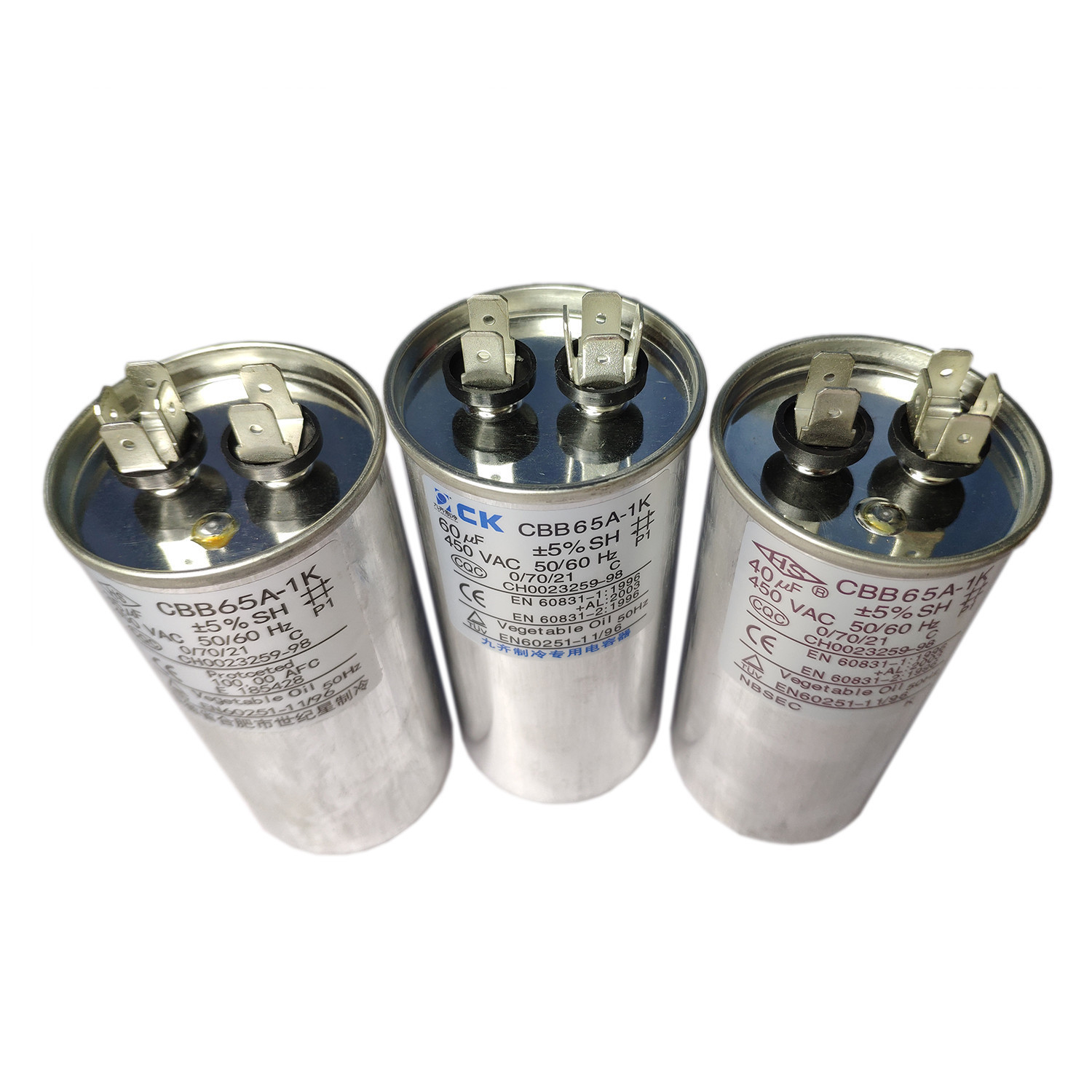Aexit CBB65A-1 AC Passive Components 450V 50uF Cylinder Shape Motor Capacitors Run Capacitor