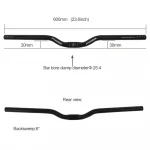 OEM Classical 25.4mm*600mm Aluminium Alloy Flat Bar Riser Bar Mountain Bicycle Handlebar