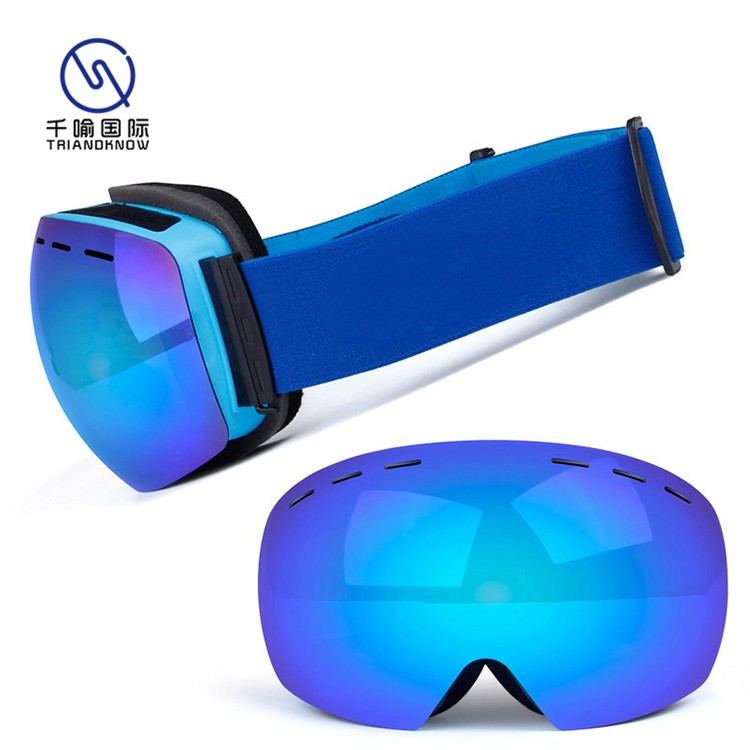 OEM custom outdoor sports windproof anti-uv goggles fashion ski glasses