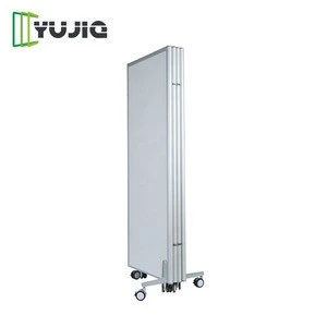 OEM high quality portable white board office wall Movable Partition On Wheel