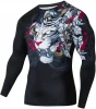 OEM Manufacturer Sportswear MMA Rash Guard For Men 3D Printing Sublimation Compression Long Sleeves Rash Guard
