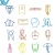 Import OEM metal clip gift assorted customized designs colorful paper clips from China