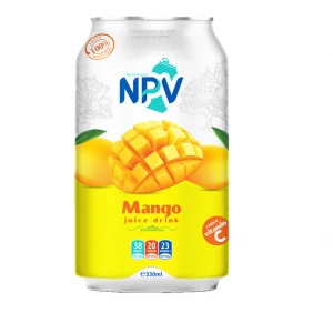 OEM ODM  Beverage Manufacturer  Free Sample Hot Product 330ml Can Best Quality MANGO JUICE DRINK