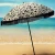 Import OEM Vintage style large beach umbrella with tassels fringes floral beach umbrella with tassel from China
