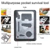 OEM/ODM outdoor emergency multifunction survival backpack with gear foldable mini knife survival gear kit pocket knife first aid