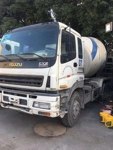 Original Japan Used Concrete Mixer for sale Used ISUZU Diesel Concrete Mixer Truck for sale 8 cubic mixers with shipping