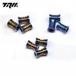 Outdoor camping Gears titanium lanyard bead