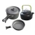 Import Outdoor Hiking Equipment Mess Kit Lightweight Aluminum camping pot pan set cookware from China