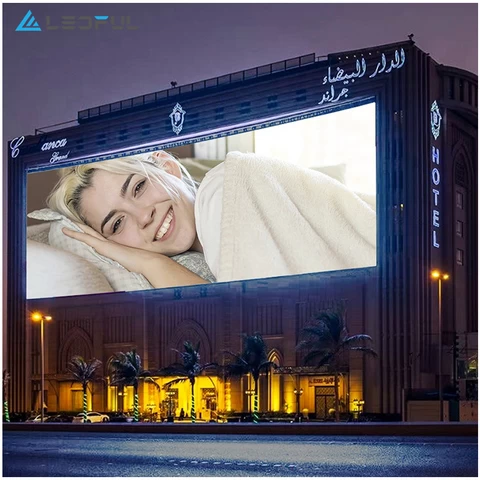 P8 Customized Easy Installation Outdoor Big Commercial Advertising LED Display Screen/ Video Wall
