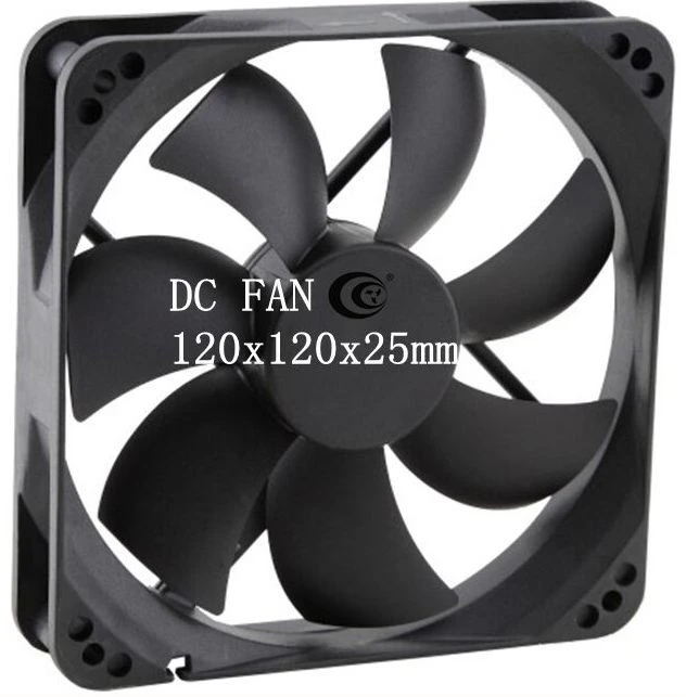 PC case laptop cooling pad 12025 120mm 12V DC cooling fan