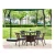 Import PE Rattan Swing Pool Table And Chair Dining Table Garden Sets For Outdoor Furniture from China