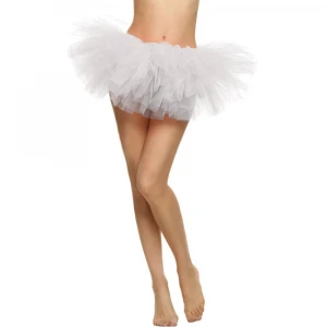 Performance School Season  Girls&#x27; Skirts  Kids Girls Romantic Ballet White  Girl Half Tutu Dress