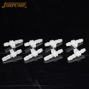 Peristaltic Pump Parts PP Material Long Fittings Connectors Suitable for Variable Sizes Tubing