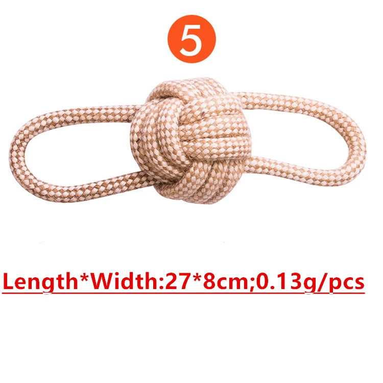 Pet Supply Natural Non-Toxic Rope Dog Toys  Dog Teething Chew Toy
