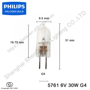 Philips Halogen lamp 5761 6V 30W G4