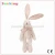Import pink rabbit Hemp cotton home decor Long ear   bunny dolls girl doll baby gift from China