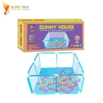plastic baby playpen with crawling guardrail sea ball basket game safety fence