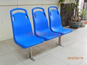Plastic boat seats for passenger ships and ferries